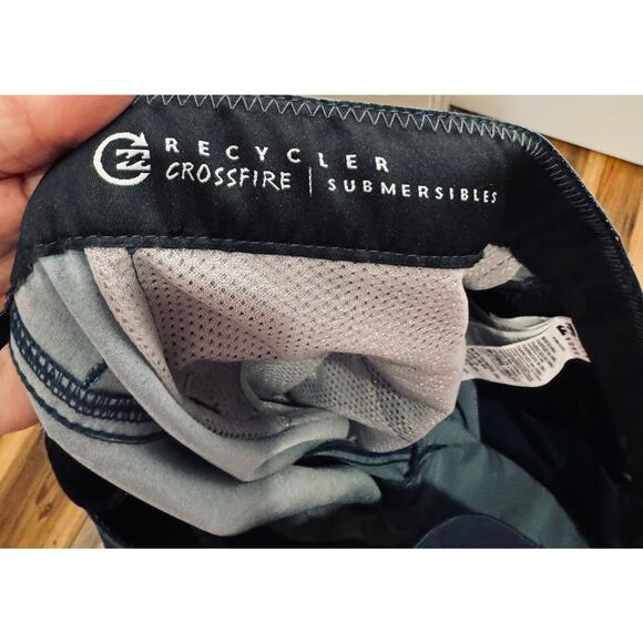 Billabong Recycler Crossfire Mid Submersible 19" Shorts - Blue Men's Size 36 - Picture 10 of 10